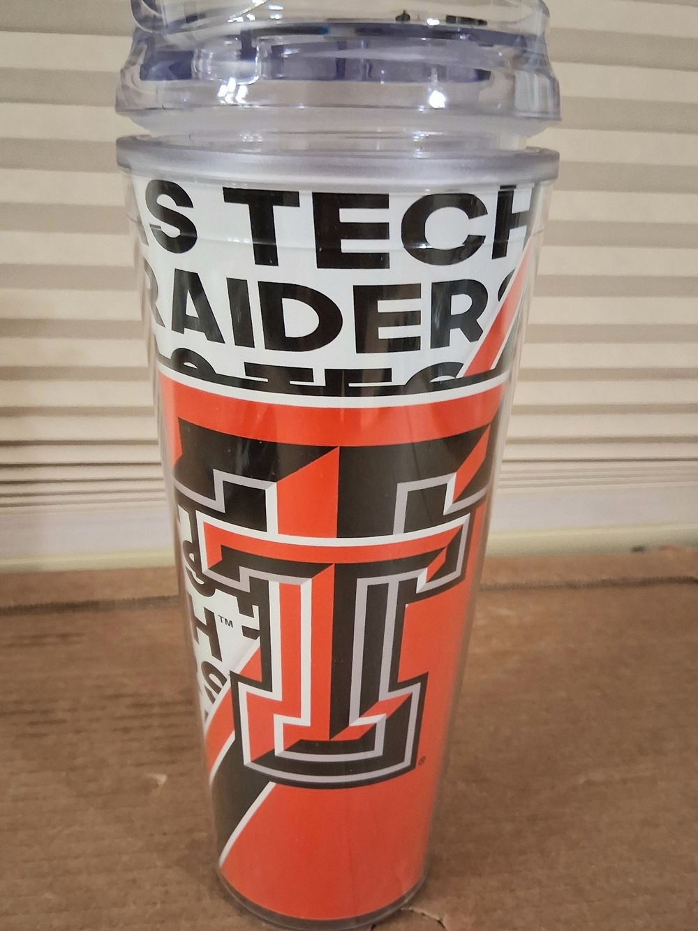 Texas Tech Red & Black Insulated Travel Tumbler - Official Logo 24oz